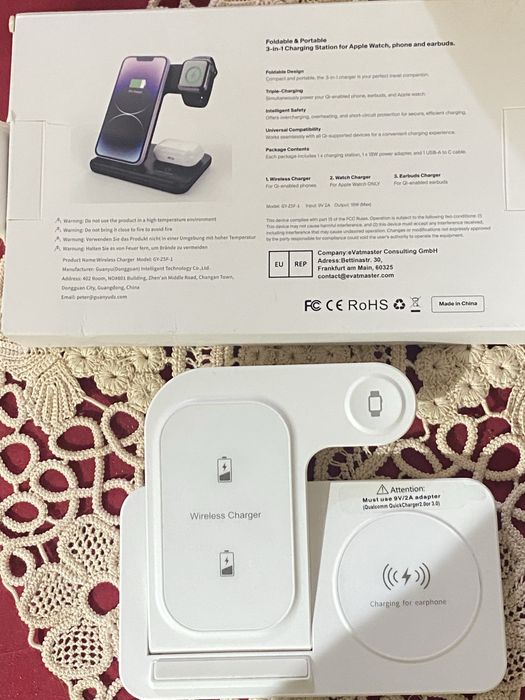 Бездротова док станція 3 в 1. 470 грн.