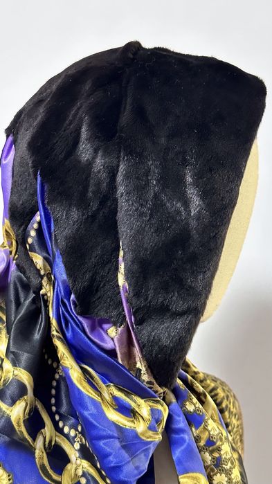 Szal z norką oraz jedwaba