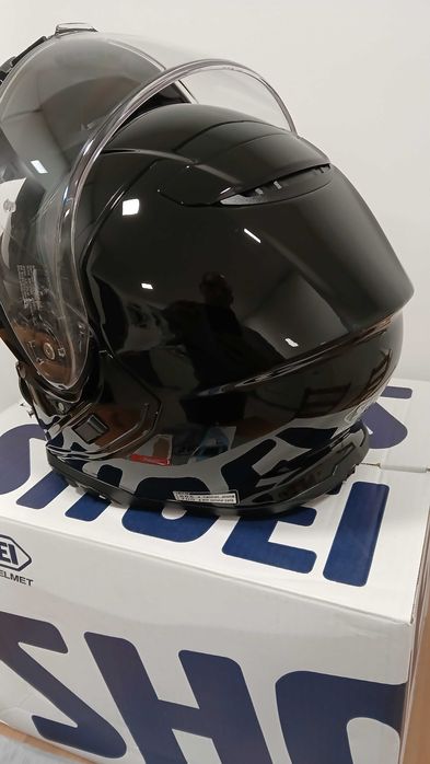 Capacete Shoei Neotec 3 Preto XS + SENA SRL3 (opcional) | Como Novo