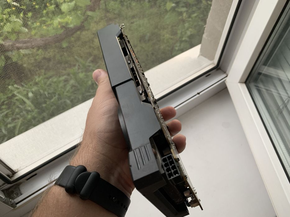 Відеокарта RX470 4gb PowerColor (256 bit, DVI), обслужена. Не вмикає вентилятори.