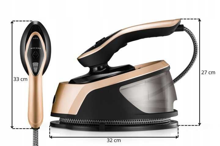 MOCNY Steamer żelazko parowe parownica do ubrań ceramiczna stopa 2500W