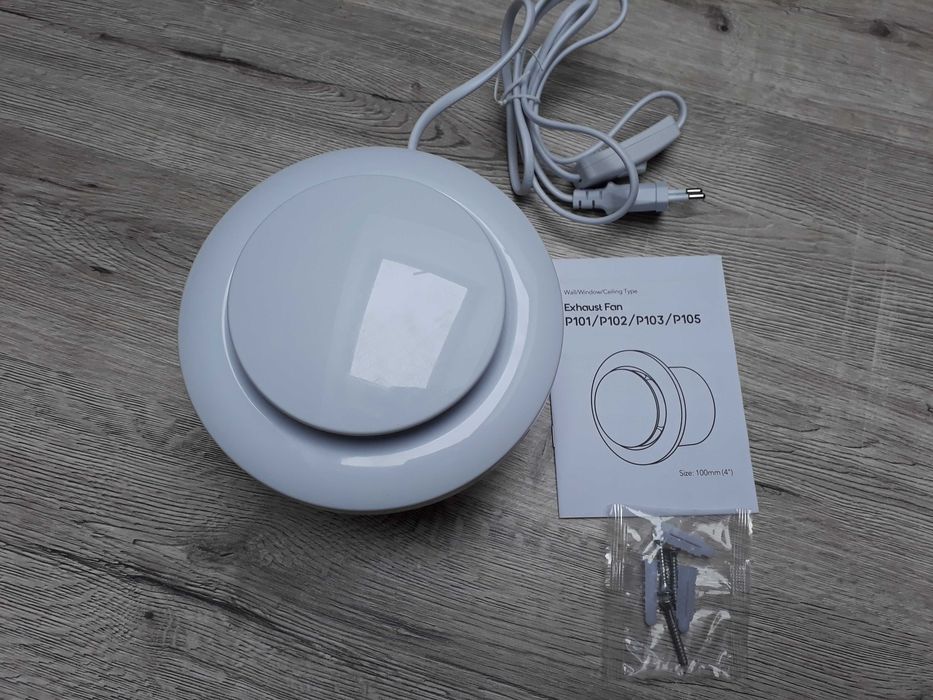 Wentylator łazienkowy 100 mm z wyłącznikiem