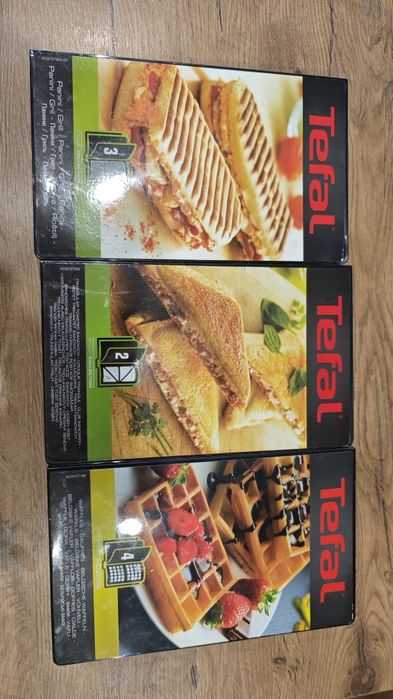 Tefal snack collection wkłady grill/panini, tosty trójkątne gorfy