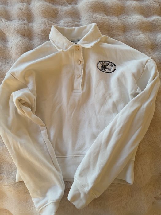 Biała bluza lacoste