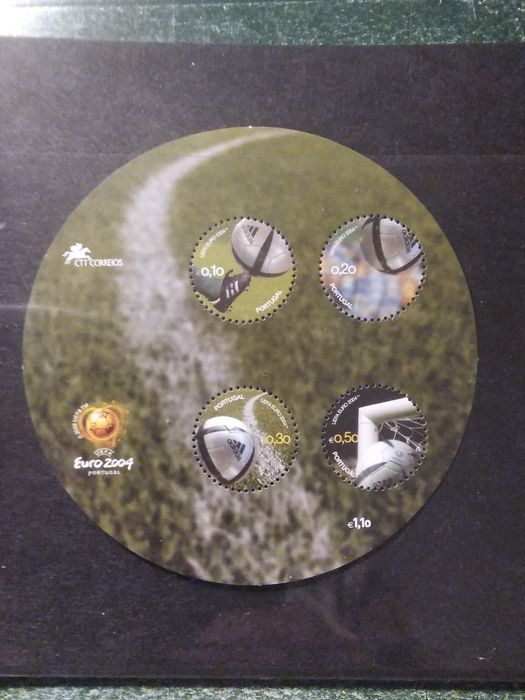 2004 Bloco A Bola Oficial De Jogo Oficial Da UEFA MNH **
