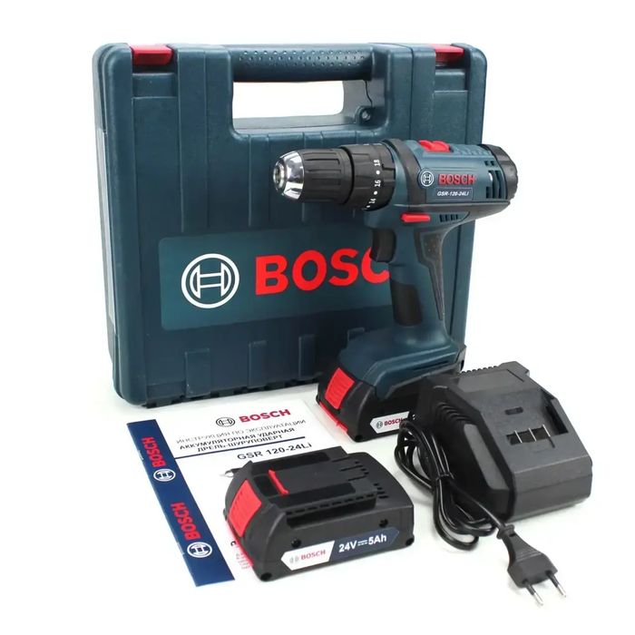 Шуруповерт аккумуляторный BOSCH GSR 120-24Li | Латвия!!!