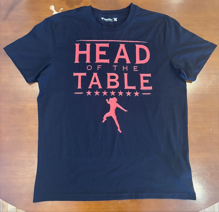 Oryginalna koszulka męska WWE Roman Reigns - HEAD OF THE TABLE
