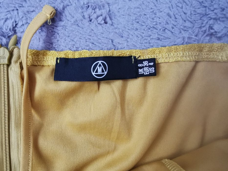 Musztardowy kombinezon Missguided rozm. S