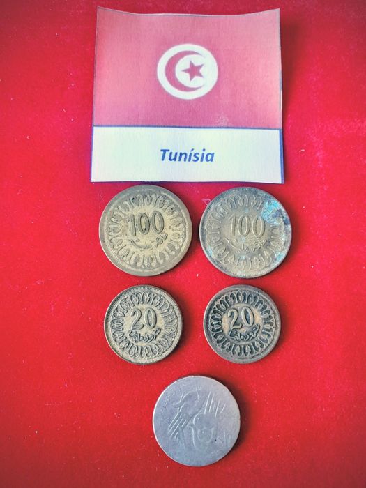 Moedas Tunísia (3 uni)