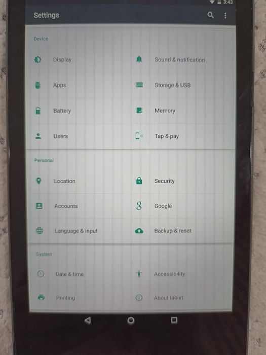 Планшет Nexus 7 Asus