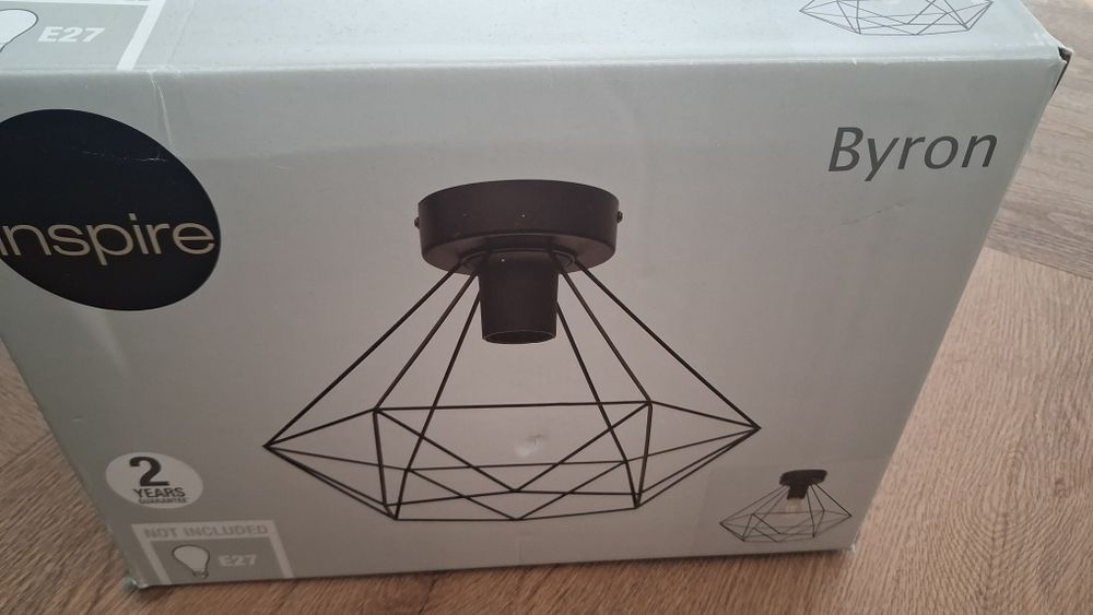 Lampa sufitowa Byron czarna E27 Inspire