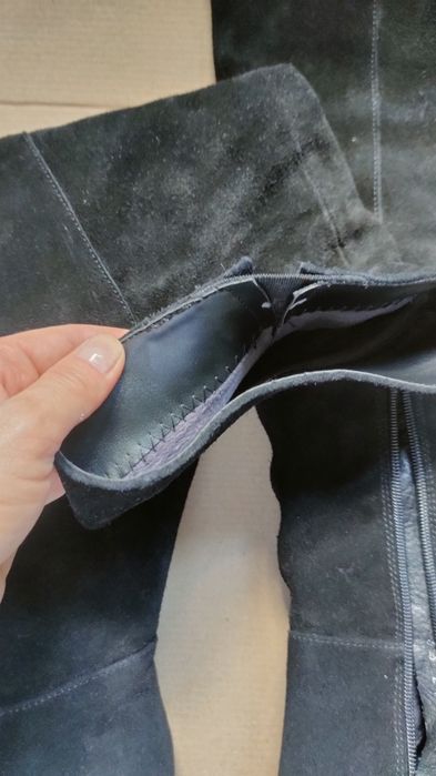 Ботфорти демісезоні/високі сапоги/взуття із замши