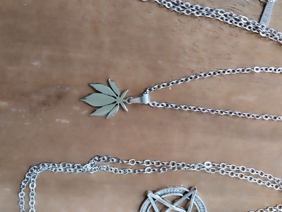 Кулон на ланцюжку Пентаграма Надприродне Pentagram коноплі