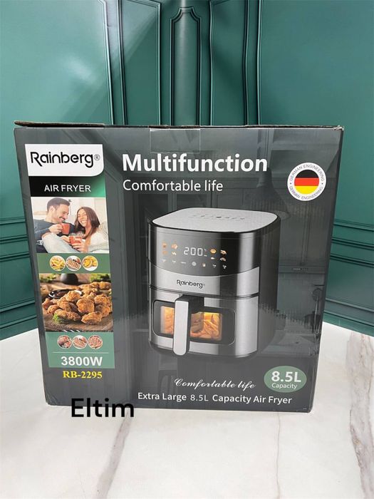 Аерогриль Rainberg RB-2295 3800Вт, 8.5 літрів,мультипіч аерофритюрниця
