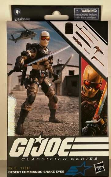GI Joe GIJOE Classified Desert Commando Snake Eyes #92 (NOVO SELADO)