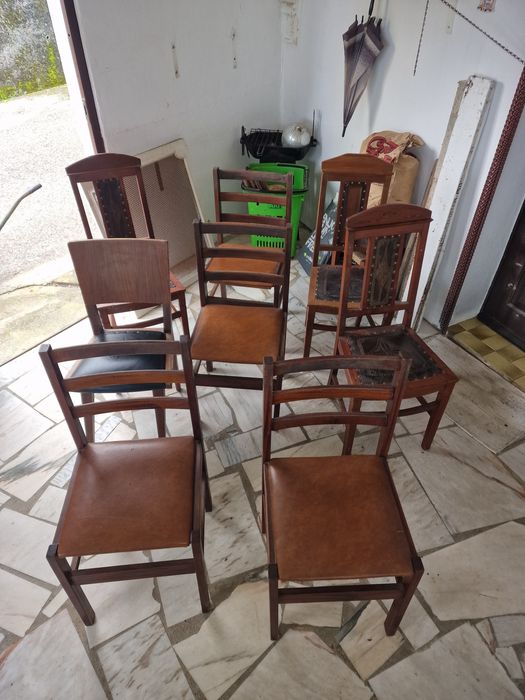 Cadeiras Madeira - 8 Oito