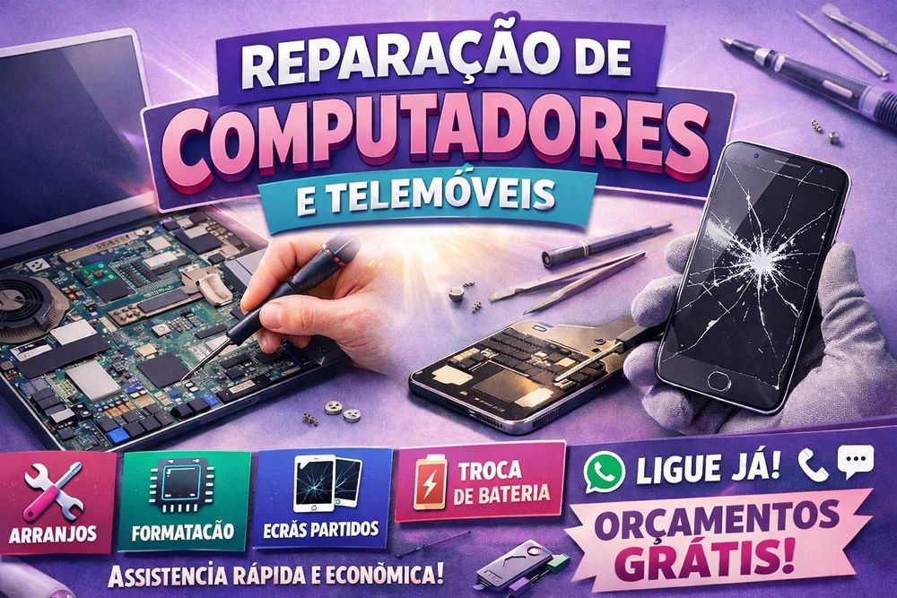 Reparação De Computadores e telemoveis