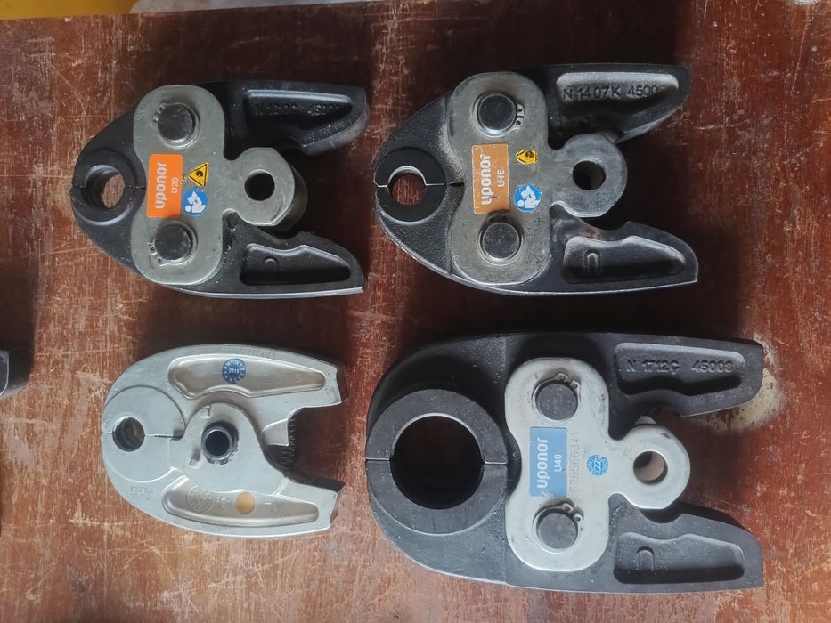 Szczeki zaciski rems geberit novopress uponor M,V,U,TH.