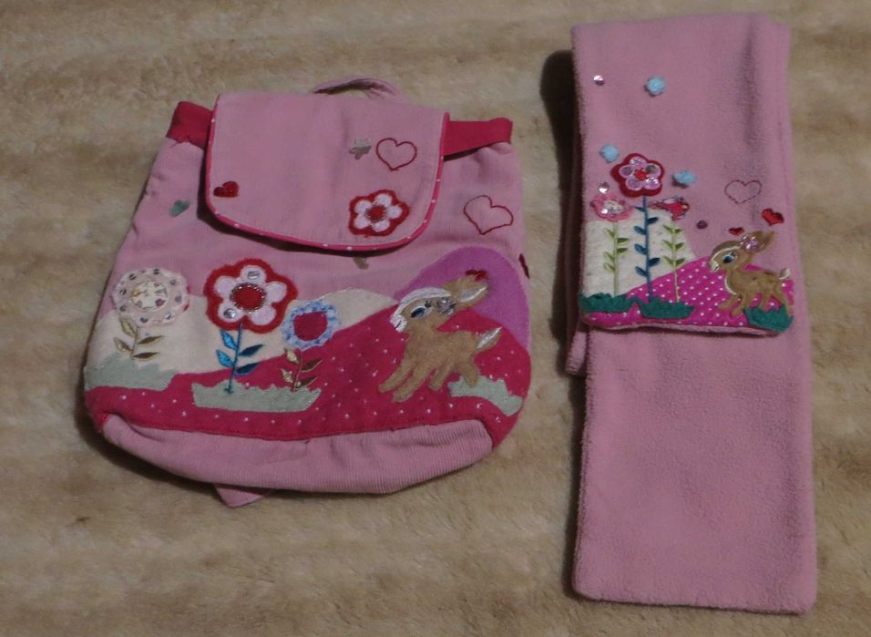 Conjunto Mochila e Cachecol - Original Bambi Angels Acessories