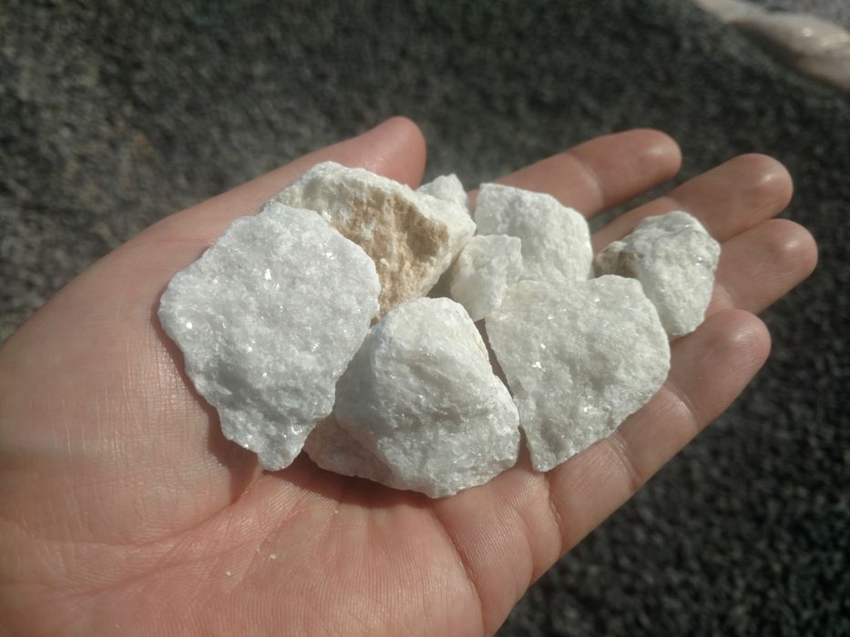 Kalcyt Bałkański biały kamień Thassos grys Bianco Crystal White Angel
