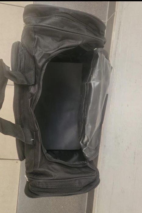 Czarna duża torba podrozna 120 litr