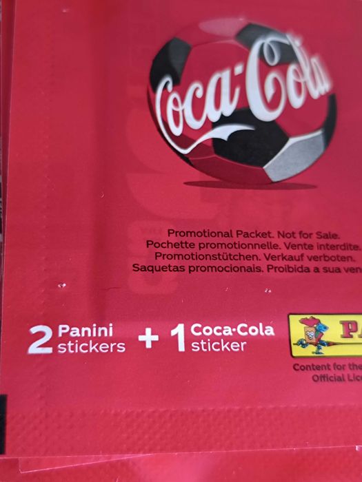 4 Saquetas de Cromos Coca Cola FIFA Mundial 2026