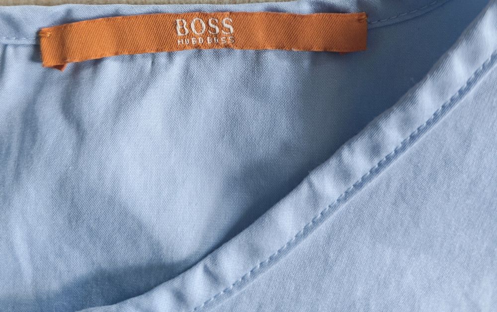 Buzka top hugo Boss Orange błękitna jasnoniebieska bawełna