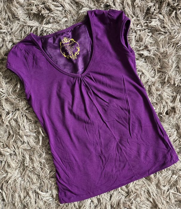 ATMOSPHERE modna fioletowa bluzka rozm.10-12