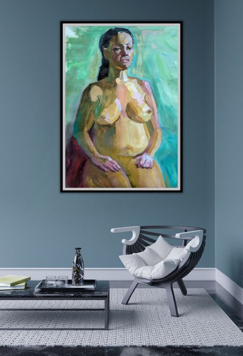 Картина оголеної дівчини ню