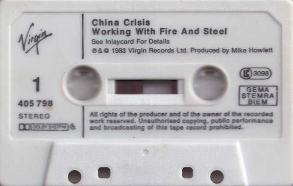 China Crisis – Working With Fire And Steel [Cassete 1983]