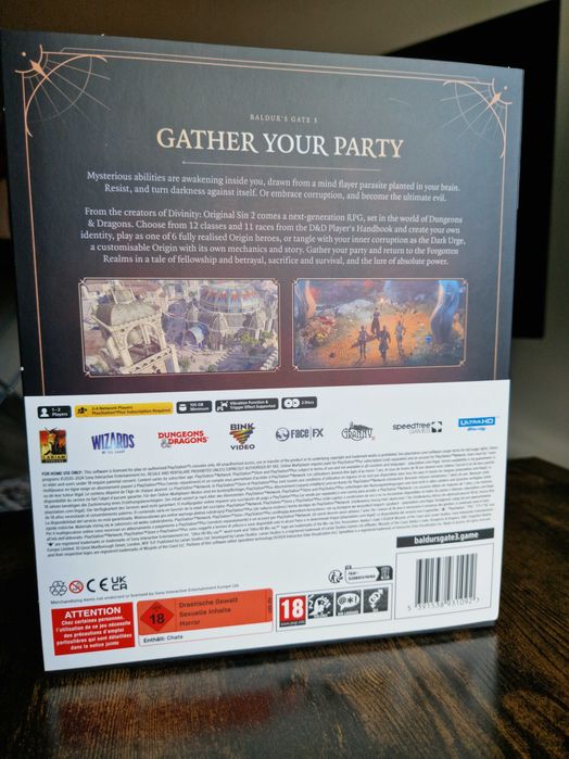 Baldurs Gate 3 - Playstation 5 - Deluxe Edition - Kolekcjonerska