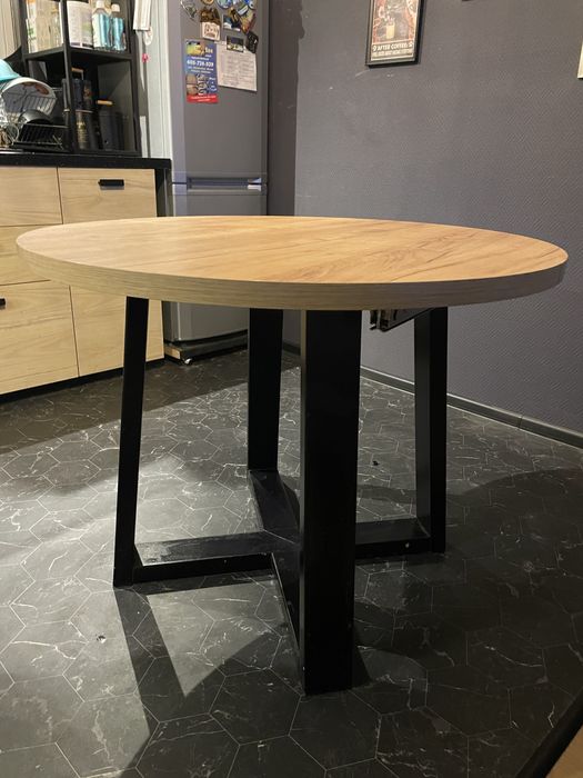 Stół okragły rozkladany loftowy srednica 90cm