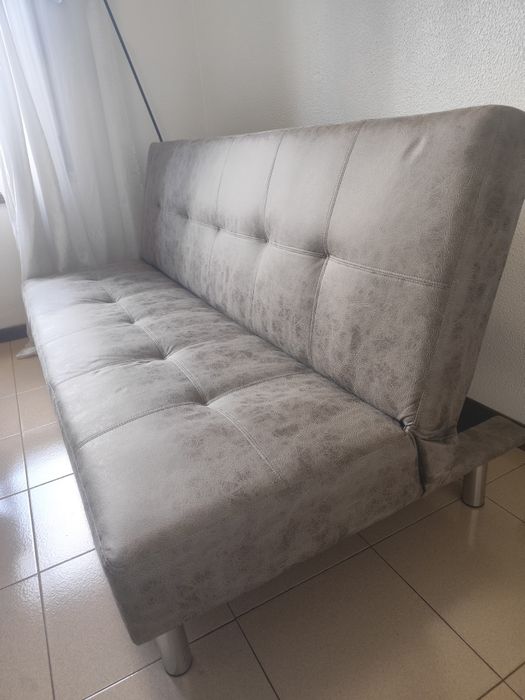 Vendo sofá cama cor cemento