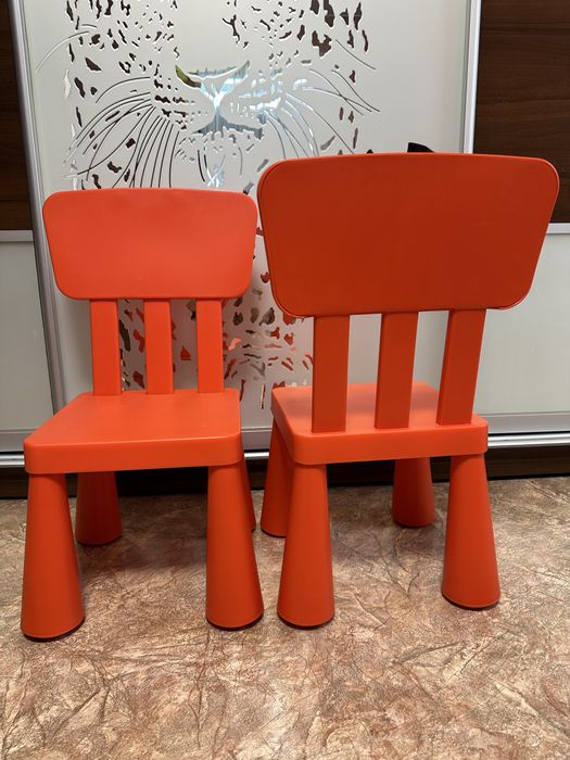 Стол и 2 стула красный комплект Ikea