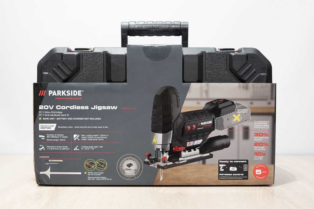NEW! Акумуляторний лобзик Parkside PSSPA 20-Li F4 Безщітковий лобзик Performance