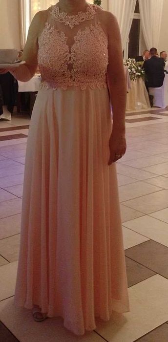 Suknia długa Pretty Women róż 42