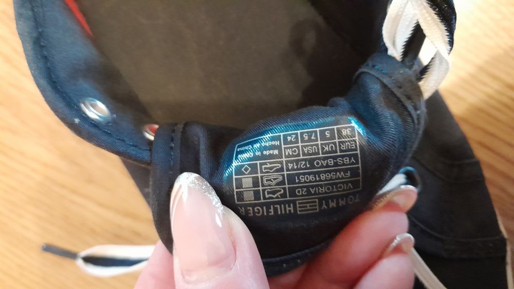 Tenisówki granatowe roz 38