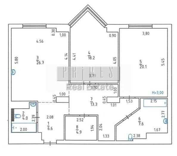 Продаж 3к квартири, ЖК Delmar, вул. Андрія Верхогляда, 14а