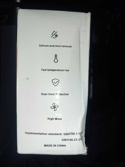 Aquecedor 12V Carro tomada de isqueiro