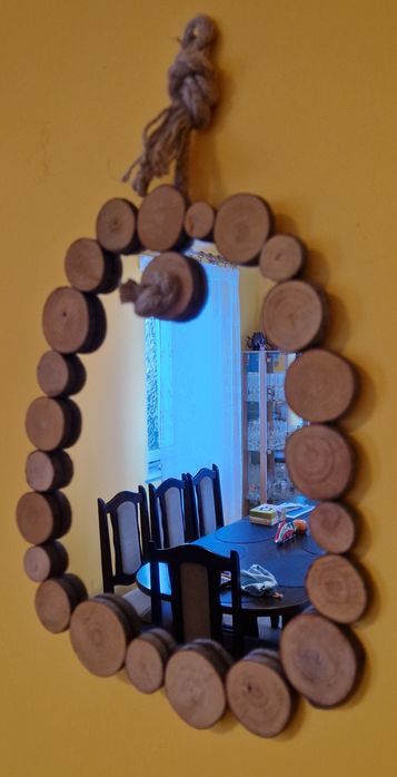 Lustro ścienne ręcznie wykonane