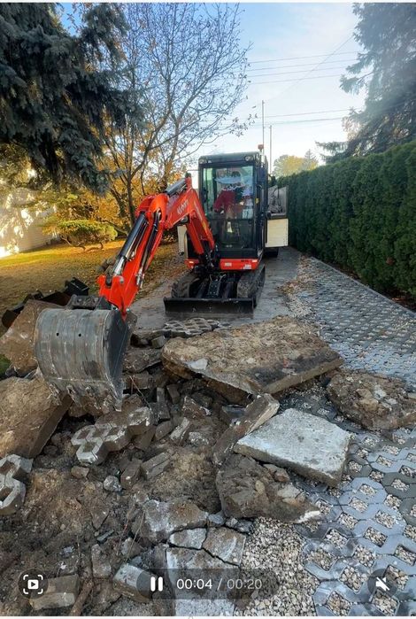 Usługi minikoparką