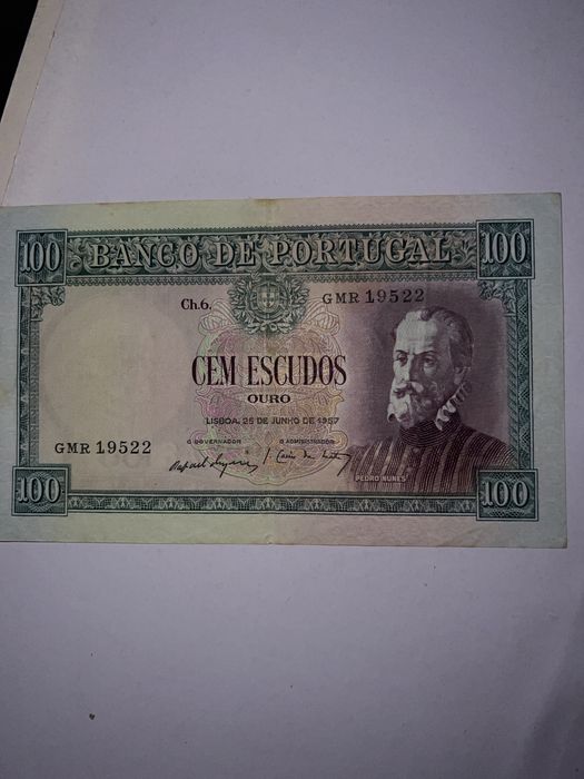 Nota de 100 escudo de 1957