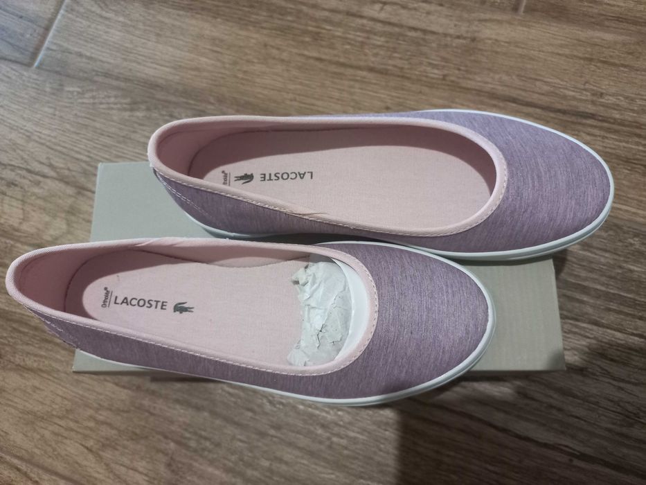 Baleriny trampki Lacoste 35,5 nowe
