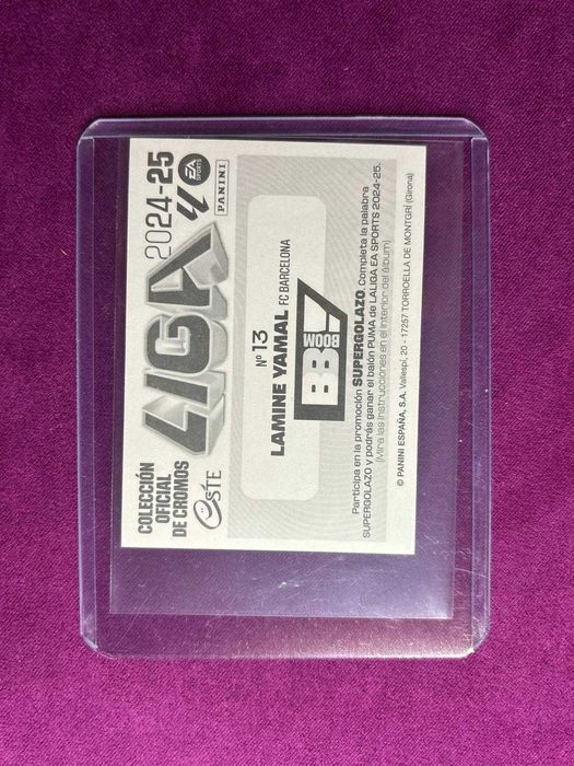 Cromo Lamine Yamal Panini La Liga 2024 Baby Boom
