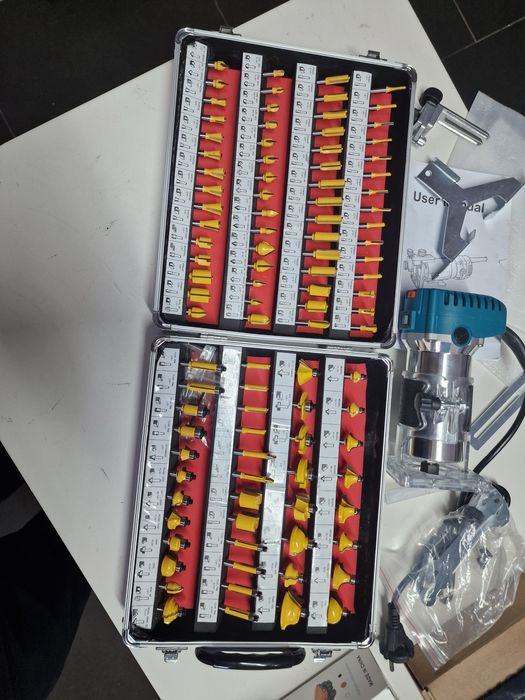 conjunto de tupia  mais 100 fresas para madeira