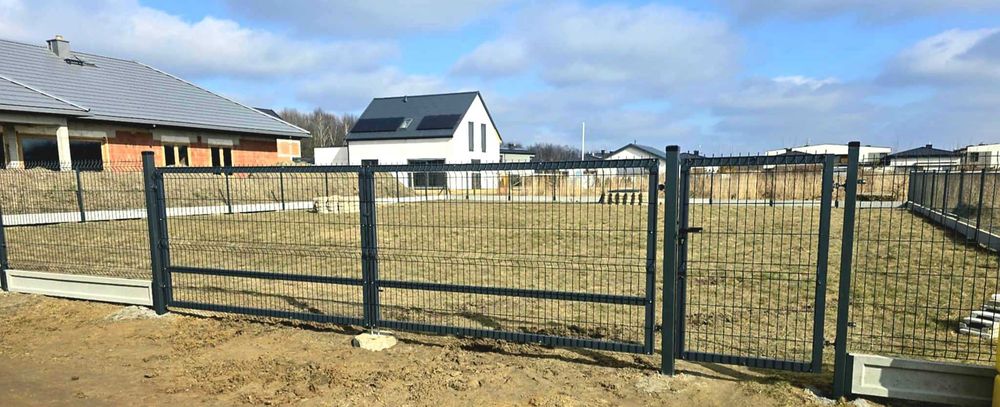 Brama Panelowa 3d. Furtki. Ogrodzenie panelowe