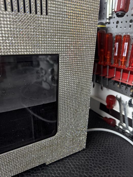 Maquina de cafe com cristais  Swarovski