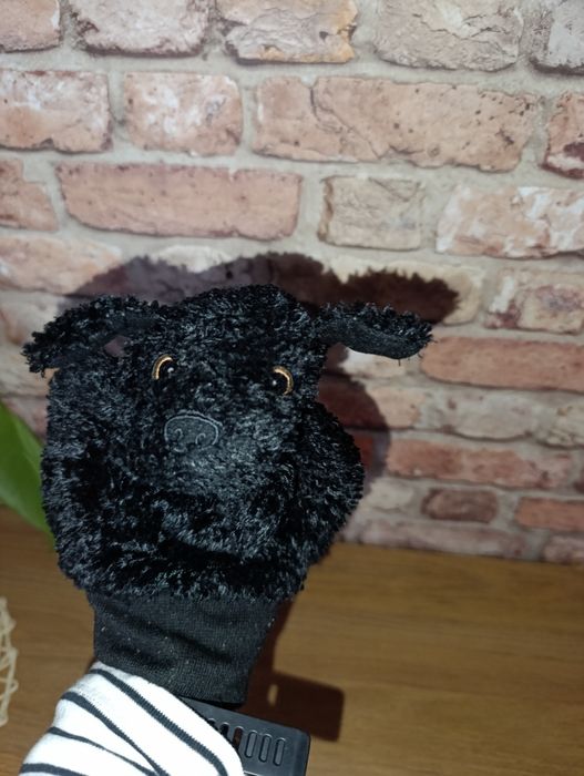 Pacynka maskotka czarny piesek spaniel z Ikea Unikat