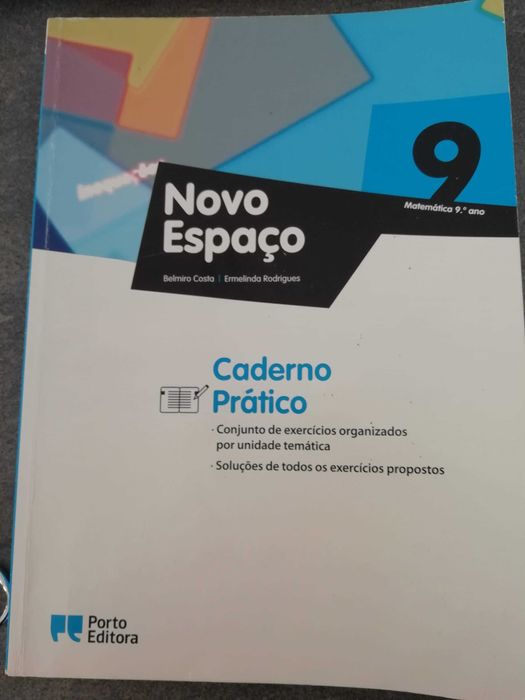Caderno de atividades matemática 9º ano novo espaço ISBN 9789720327253
