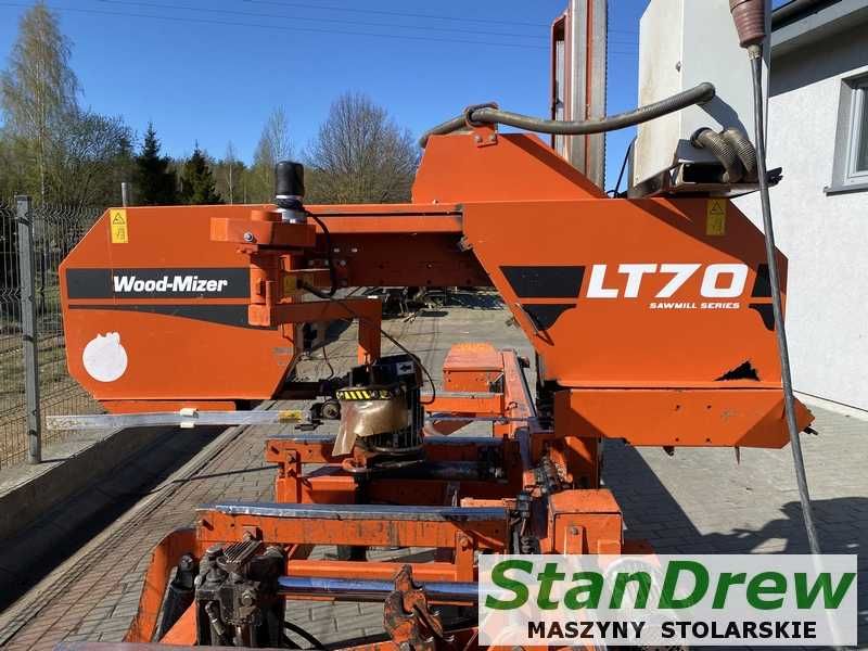 Trak taśmowy Wood-Mizer LT 70 z hydrauliką i korowarką 13m